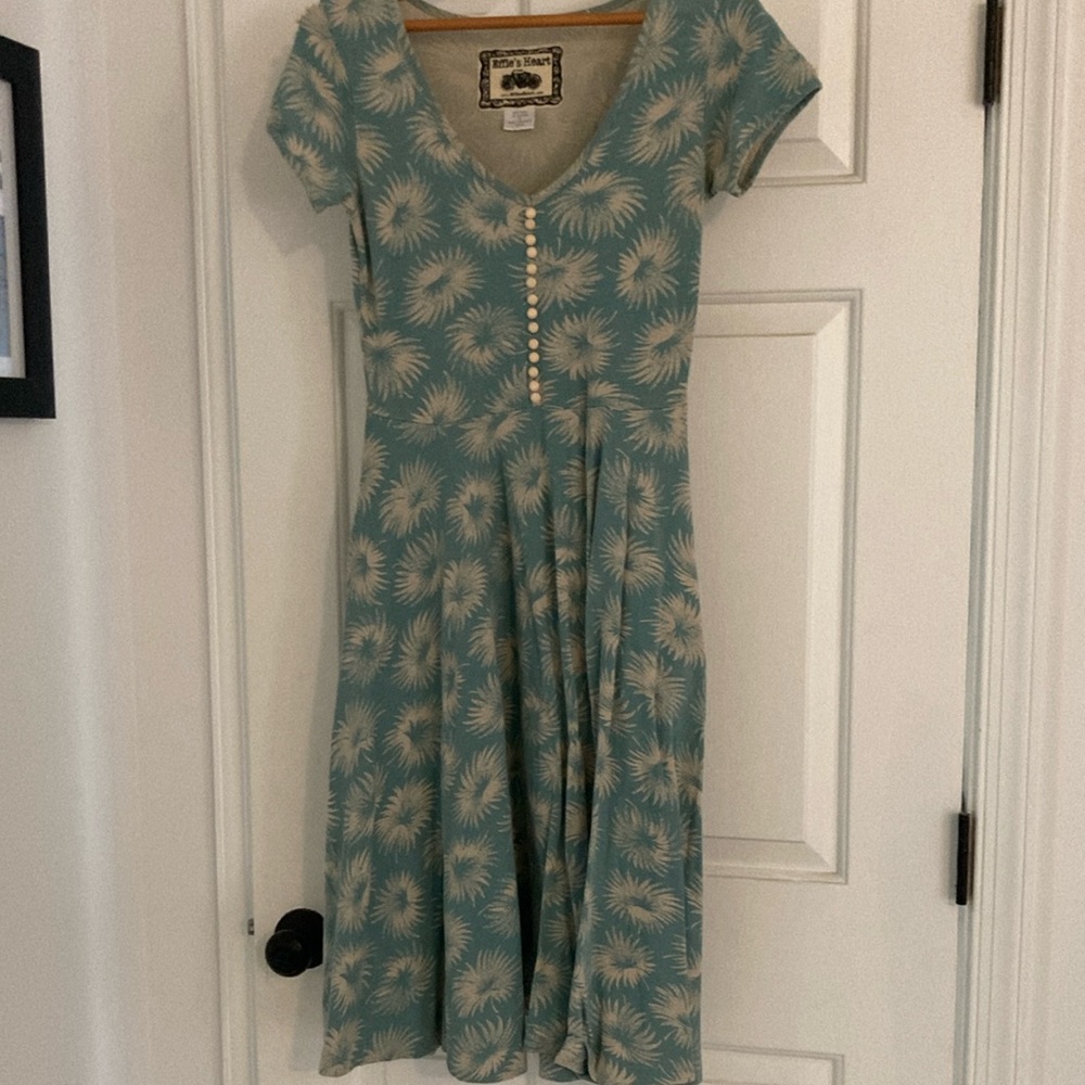 Floral Teal/Blue Dress
